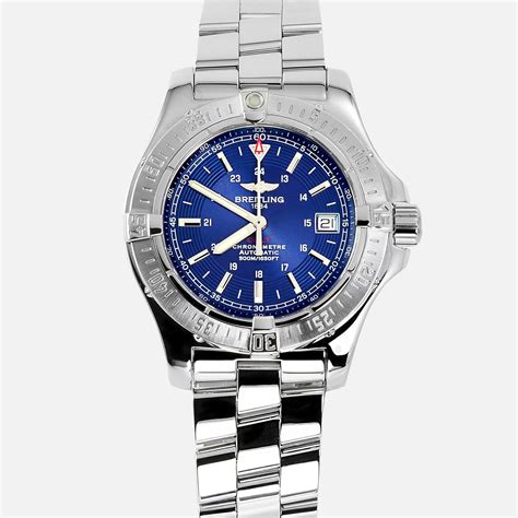 breitling colt automatic ref a17308|breitling colt automatic blue dial.